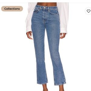 GRLFRND Karolina High Rise Straight Crop Jeans 25
